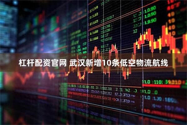杠杆配资官网 武汉新增10条低空物流航线