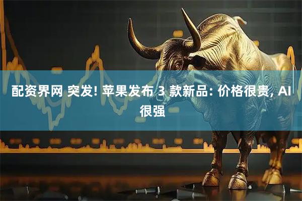 配资界网 突发! 苹果发布 3 款新品: 价格很贵, AI 很强