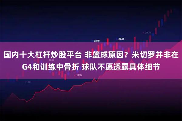 国内十大杠杆炒股平台 非篮球原因？米切罗并非在G4和训练中骨折 球队不愿透露具体细节