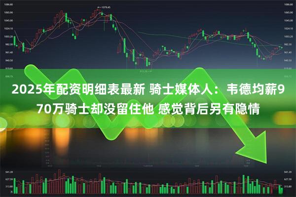 2025年配资明细表最新 骑士媒体人：韦德均薪970万骑士却没留住他 感觉背后另有隐情